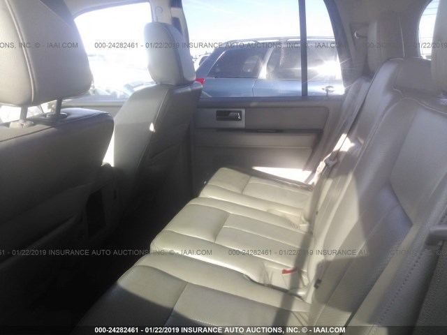 1FMFU20599EB06500 - 2009 FORD EXPEDITION LIMITED WHITE photo 8