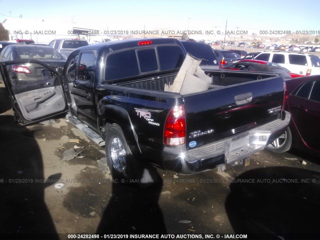 5TEJU62N86Z293305 - 2006 TOYOTA TACOMA DOUBLE CAB PRERUNNER BLACK photo 3