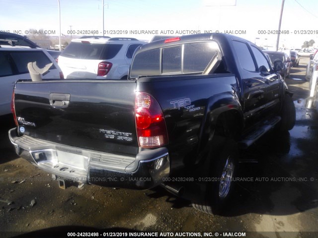 5TEJU62N86Z293305 - 2006 TOYOTA TACOMA DOUBLE CAB PRERUNNER BLACK photo 4