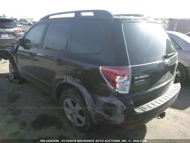 JF2SH6BC0AH778024 - 2010 SUBARU FORESTER XS BLACK photo 3