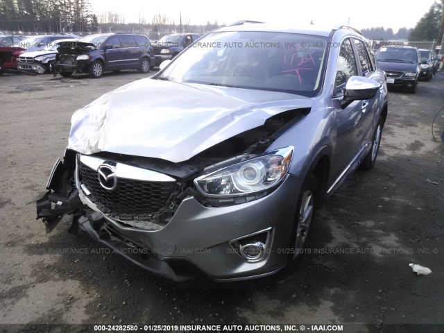 JM3KE4CE2D0156305 - 2013 MAZDA CX-5 TOURING SILVER photo 2