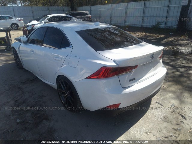 JTHBA1D20H5047016 - 2017 LEXUS IS 200T WHITE photo 3