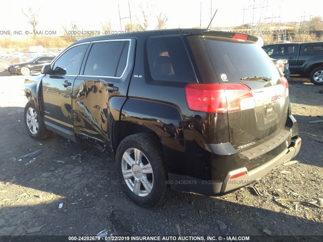 2GKALMEKXF6424755 - 2015 GMC TERRAIN SLE BLACK photo 3