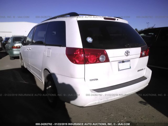 5TDZA23CX6S479667 - 2006 TOYOTA SIENNA CE/LE WHITE photo 3