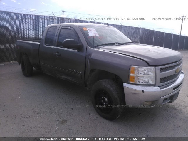 1GCRKSE71CZ283270 - 2012 CHEVROLET SILVERADO K1500 LT BROWN photo 1