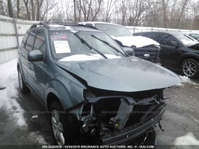 JF2SH64669H773266 - 2009 SUBARU FORESTER 2.5X LIMITED Light Blue photo 1