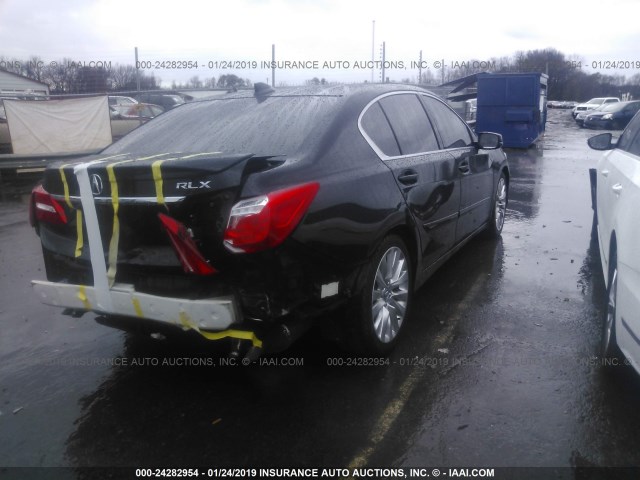 JH4KC1F51FC000149 - 2015 ACURA RLX TECH BLACK photo 4