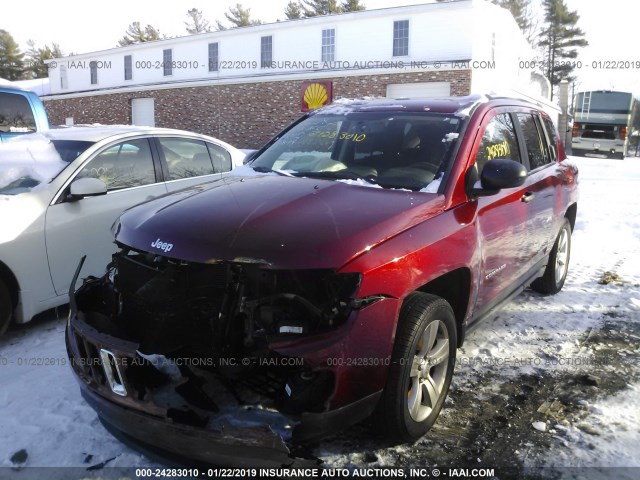 1C4NJDBBXFD366879 - 2015 JEEP COMPASS SPORT RED photo 2