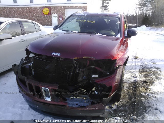 1C4NJDBBXFD366879 - 2015 JEEP COMPASS SPORT RED photo 6