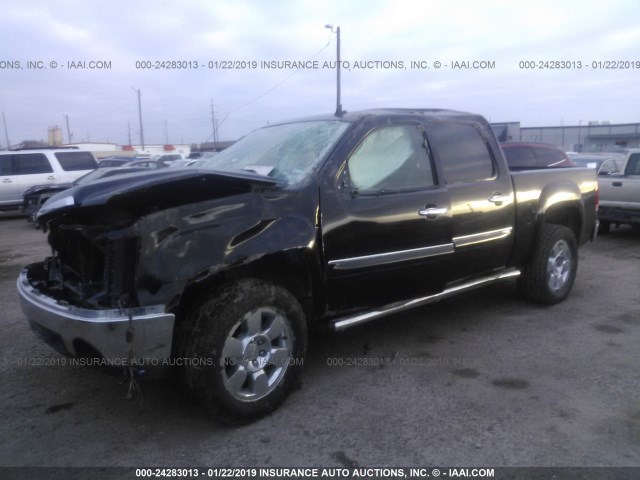 3GTP1VE05BG261009 - 2011 GMC SIERRA C1500 SLE BLACK photo 2