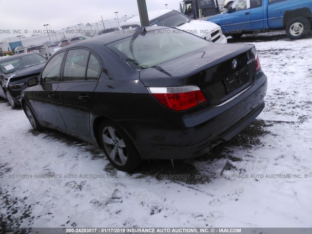 WBANF73536CG68533 - 2006 BMW 530 XI Dark Blue photo 3