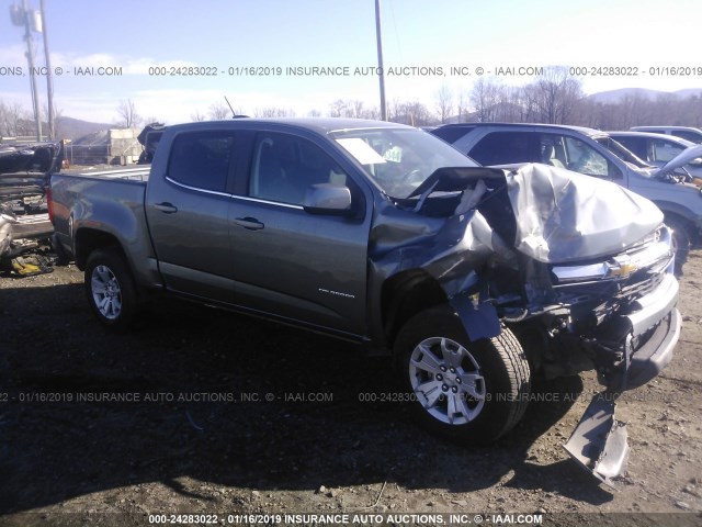 1GCGTCEN8K1104924 - 2019 CHEVROLET COLORADO LT GRAY photo 1