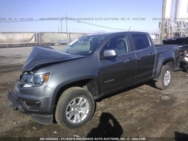 1GCGTCEN8K1104924 - 2019 CHEVROLET COLORADO LT GRAY photo 2