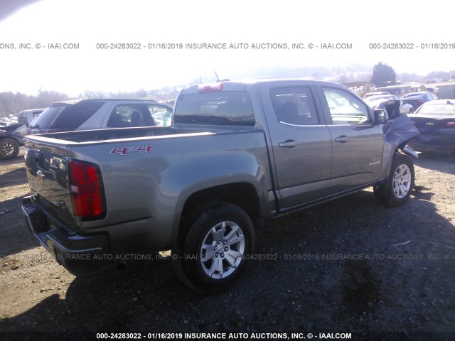 1GCGTCEN8K1104924 - 2019 CHEVROLET COLORADO LT GRAY photo 4