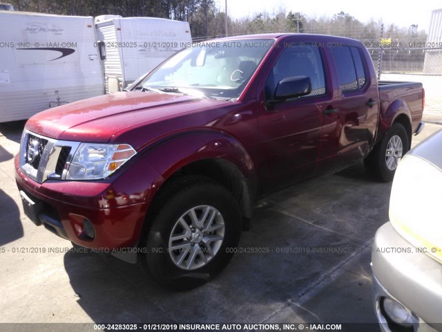 1N6AD0EV6KN706342 - 2019 NISSAN FRONTIER BURGUNDY photo 2