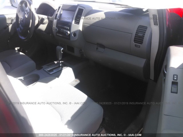 1N6AD0EV6KN706342 - 2019 NISSAN FRONTIER BURGUNDY photo 5