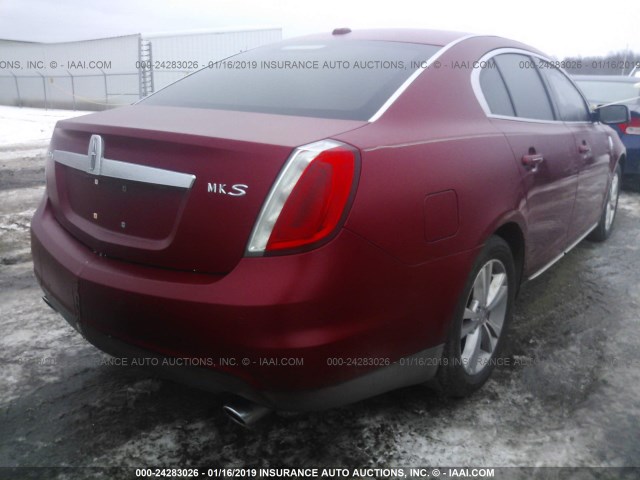 1LNHM93R79G605218 - 2009 LINCOLN MKS RED photo 4