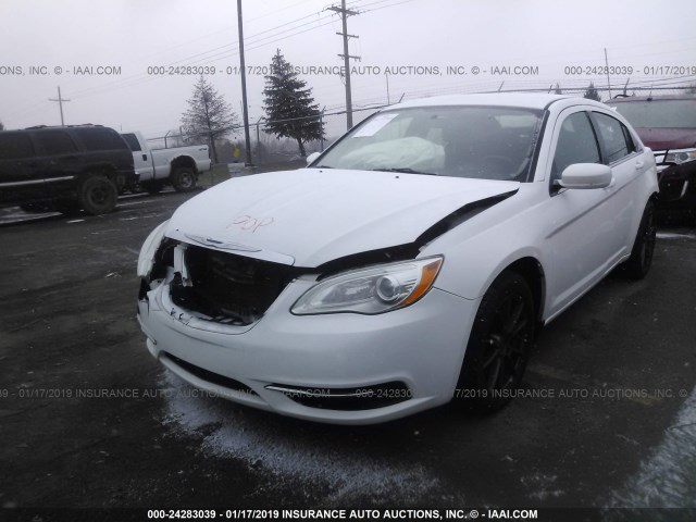 1C3CCBBB4DN692503 - 2013 CHRYSLER 200 TOURING WHITE photo 2