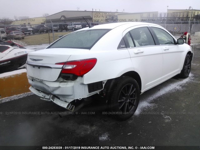 1C3CCBBB4DN692503 - 2013 CHRYSLER 200 TOURING WHITE photo 4