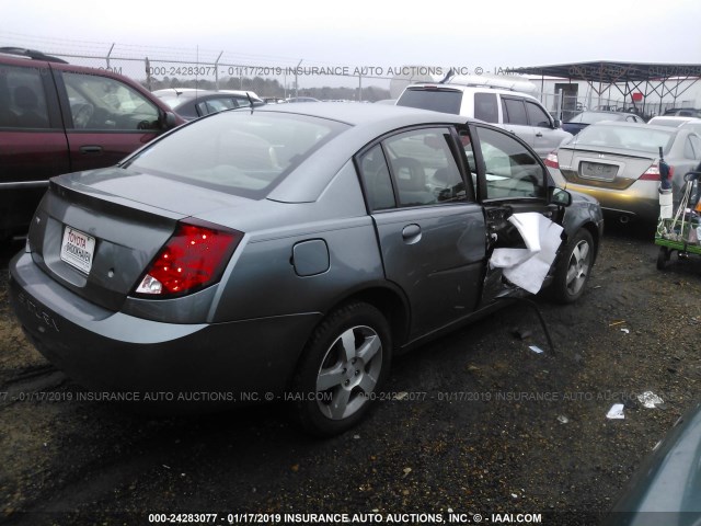 1G8AL55FX6Z139850 - 2006 SATURN ION LEVEL 3 GRAY photo 4