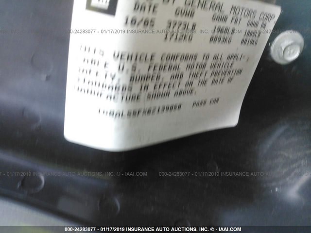 1G8AL55FX6Z139850 - 2006 SATURN ION LEVEL 3 GRAY photo 9