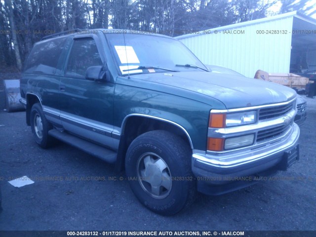 3GNEK18R5VG154593 - 1997 CHEVROLET TAHOE K1500 GREEN photo 1