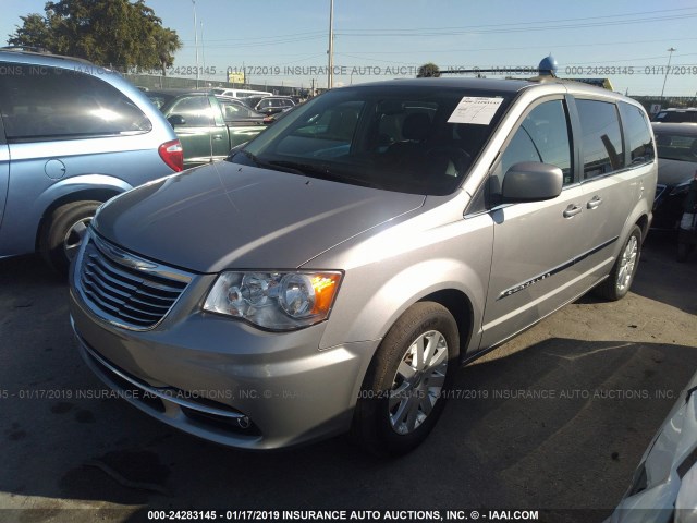 2C4RC1BG4FR601179 - 2015 CHRYSLER TOWN & COUNTRY TOURING GRAY photo 2