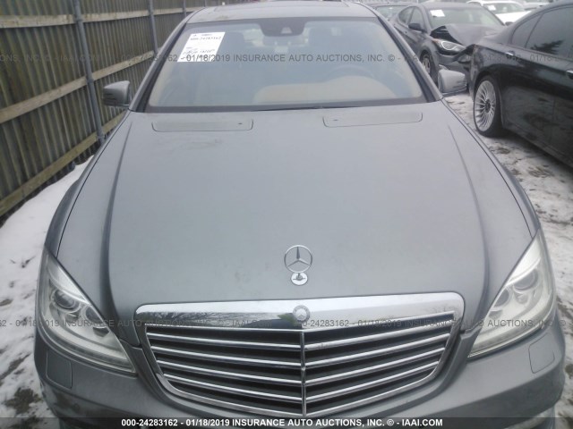 WDDNG9FB9AA326783 - 2010 MERCEDES-BENZ S 400 GRAY photo 6