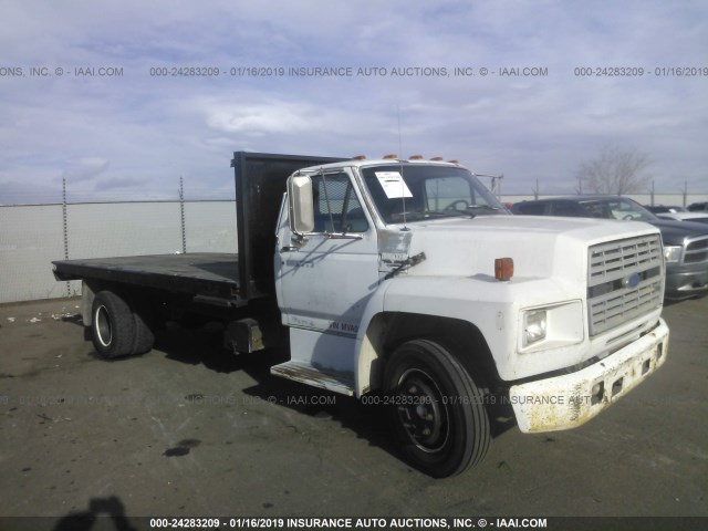 1FDNK72P6MVA02956 - 1991 FORD F700 FLPO WHITE photo 1