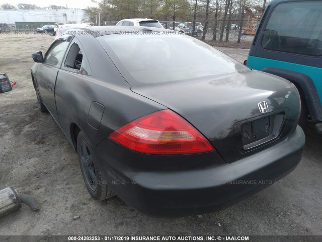 1HGCM72674A006830 - 2004 HONDA ACCORD BLACK photo 3