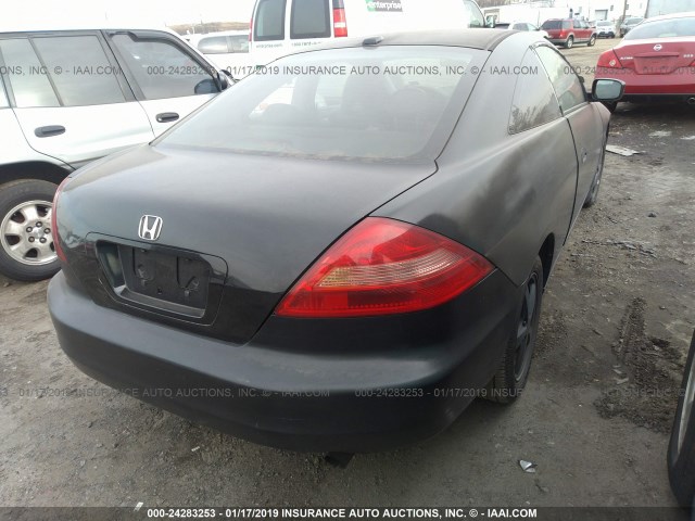 1HGCM72674A006830 - 2004 HONDA ACCORD BLACK photo 4