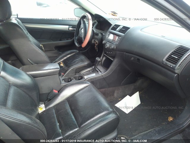 1HGCM72674A006830 - 2004 HONDA ACCORD BLACK photo 5