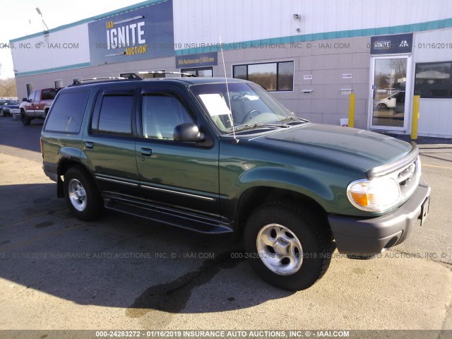 1FMZU73E6YZB16916 - 2000 FORD EXPLORER XLT GREEN photo 1