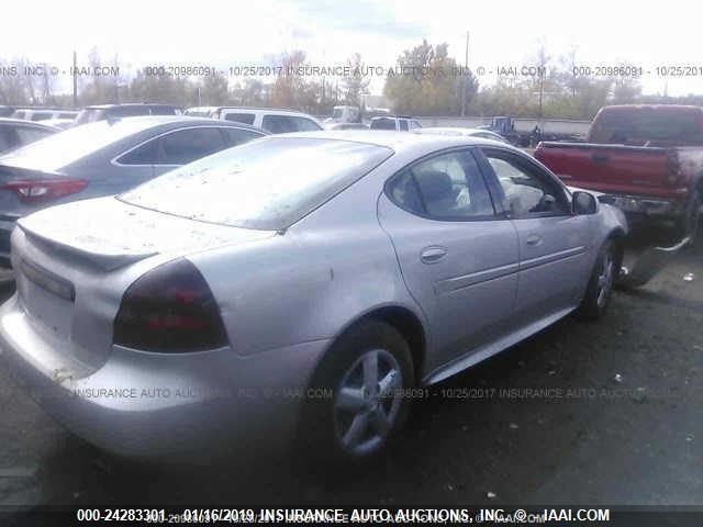 2G2WP552361296579 - 2006 PONTIAC GRAND PRIX SILVER photo 4