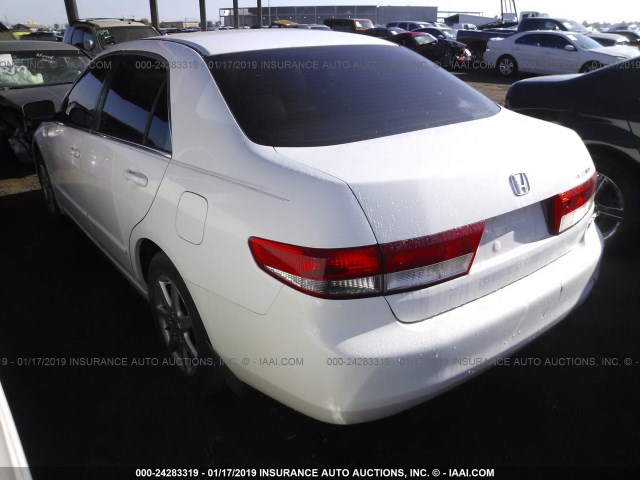 1HGCM66553A031199 - 2003 HONDA ACCORD EX WHITE photo 3