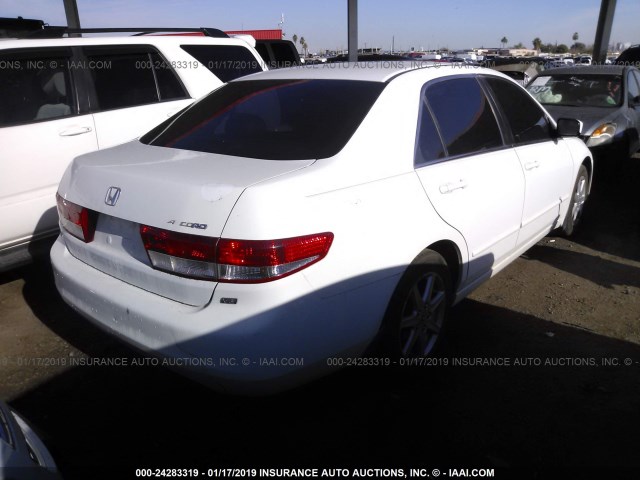 1HGCM66553A031199 - 2003 HONDA ACCORD EX WHITE photo 4