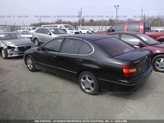 JT8BD68S4Y0103177 - 2000 LEXUS GS 300 BLACK photo 3