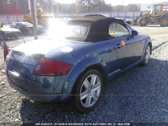 TRUTC28N241022846 - 2004 AUDI TT BLUE photo 4