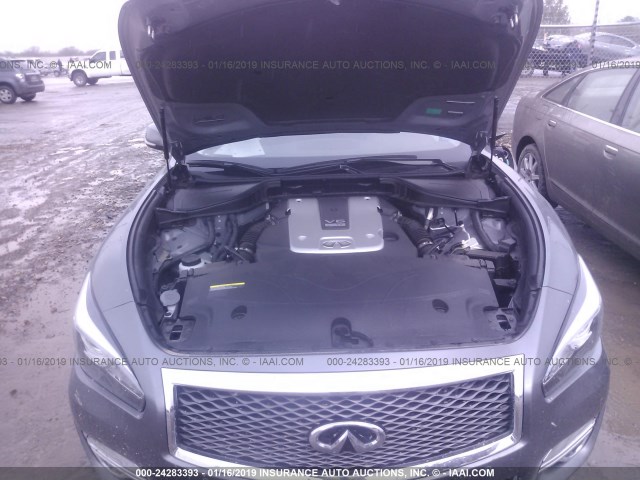 JN1BY1AR5KM585144 - 2019 INFINITI Q70 3.7 LUXE GRAY photo 10