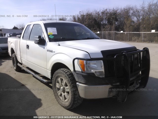 1FTFX1EF0EKG04782 - 2014 FORD F150 SUPER CAB WHITE photo 1