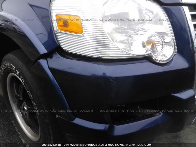 1FMEU73E28UA15402 - 2008 FORD EXPLORER XLT BLUE photo 6