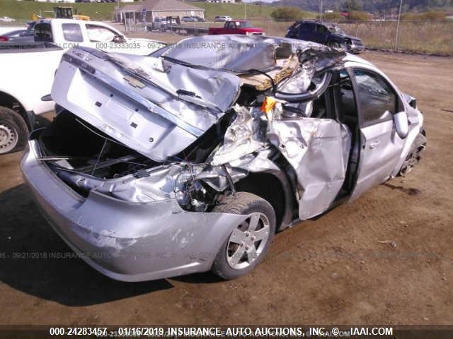 KL1TD5DE0AB077808 - 2010 CHEVROLET AVEO LS/LT ვერცხლისფერი ფოტო 4