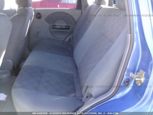 KL1TD62635B485047 - 2005 CHEVROLET AVEO LS BLUE photo 8