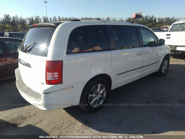 2A8HR64X78R615044 - 2008 CHRYSLER TOWN & COUNTRY LIMITED WHITE photo 4