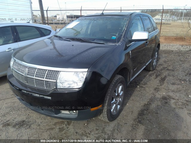 2LMDU88CX8BJ27786 - 2008 LINCOLN MKX BLACK photo 2