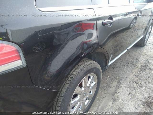 2LMDU88CX8BJ27786 - 2008 LINCOLN MKX BLACK photo 6