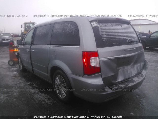 2C4RC1CG4DR809543 - 2013 CHRYSLER TOWN & COUNTRY TOURING L SILVER photo 3