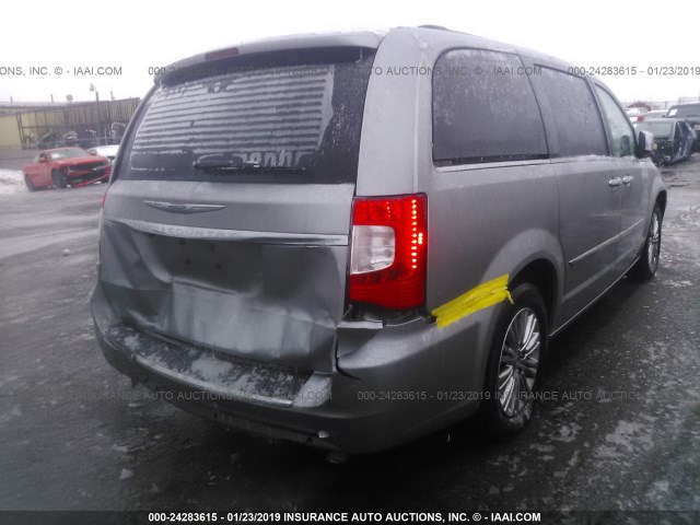 2C4RC1CG4DR809543 - 2013 CHRYSLER TOWN & COUNTRY TOURING L SILVER photo 4