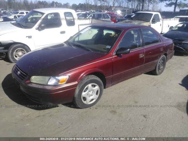 4T1BG22K6XU513783 - 1999 TOYOTA CAMRY CE/LE/XLE RED photo 2
