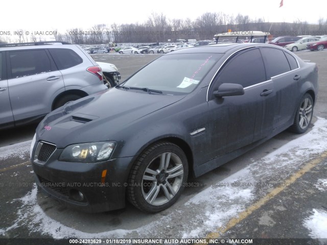 6G2ER57778L127356 - 2008 PONTIAC G8 GRAY photo 2